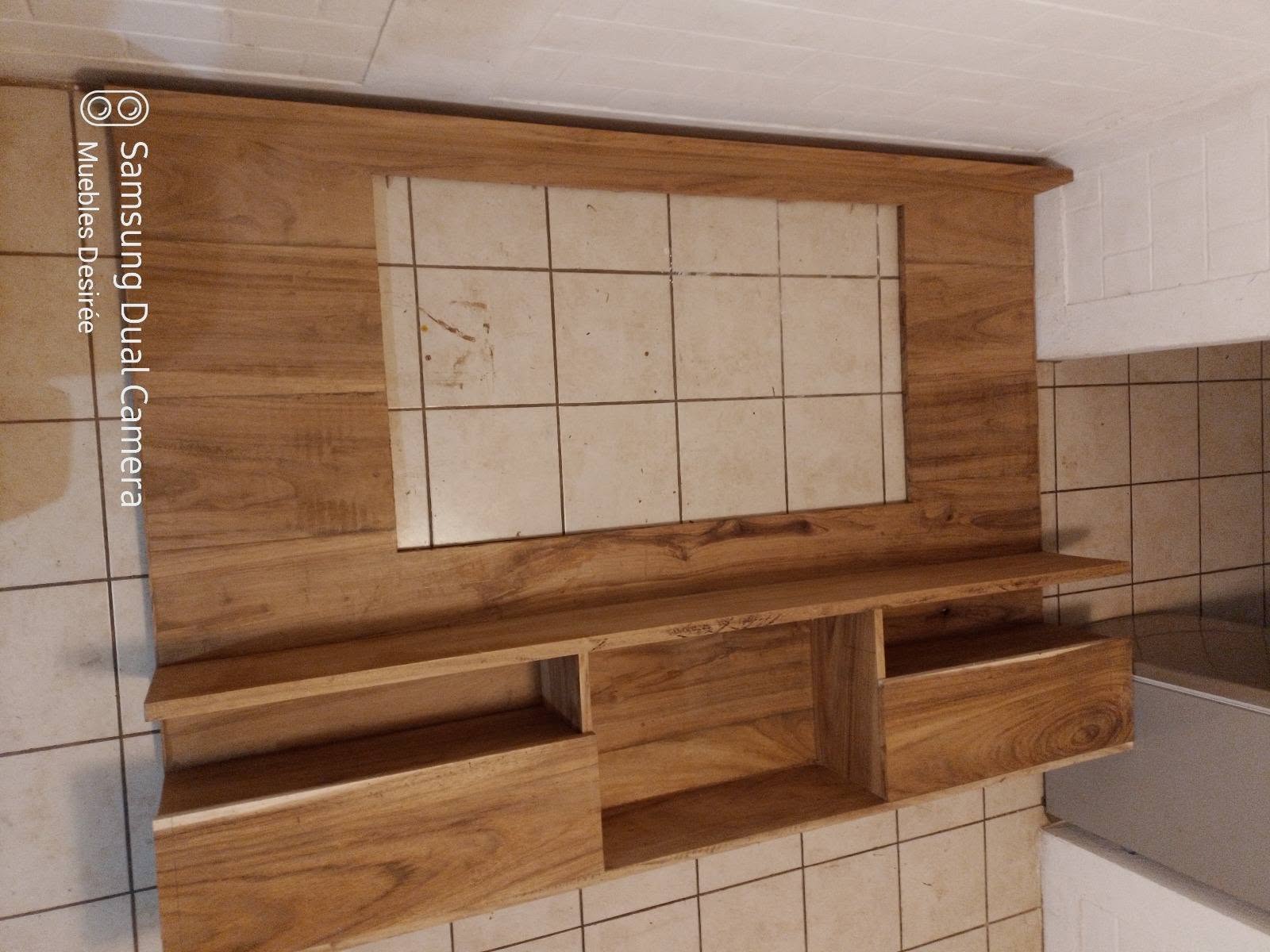 Mueble de cocina con nicho para microondas